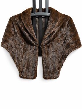 Classic Brown Mink Fur Capelet